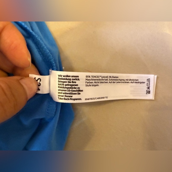 EILEEN FISHER Womens  Boxy V-Neck Tee Shirt Top in Coast Blue Short Sleeve L - Picture 4 of 16